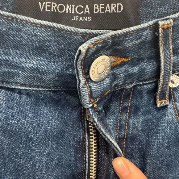 NEW Veronica Beard Taylor Wide-Leg Jean in “Stoned Bright Blue” - Picture 11 of 12